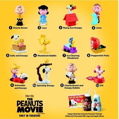 McDonalds-PEANUTS-MOVIE-Set-12-Happy-Meal-Toy